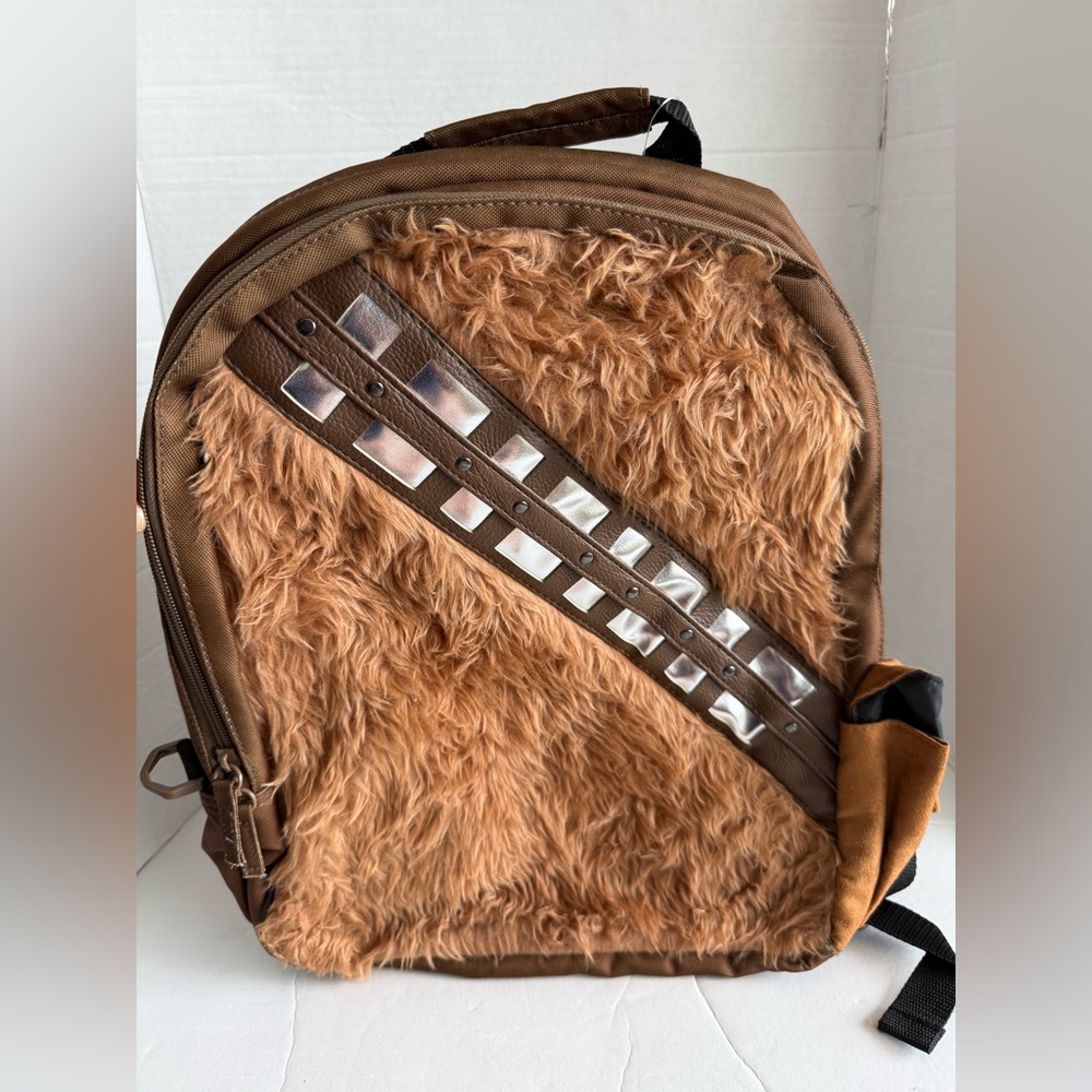 Disney Store Star Wars Chewbacca School Backpack Cosplay Bag with Removable Hood - Picture 2 of 14